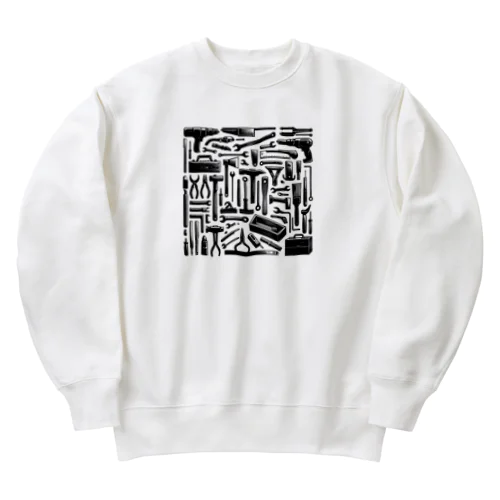 モノクロ大工道具 Heavyweight Crew Neck Sweatshirt