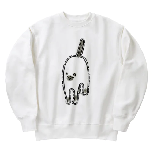 伸び猫 Heavyweight Crew Neck Sweatshirt