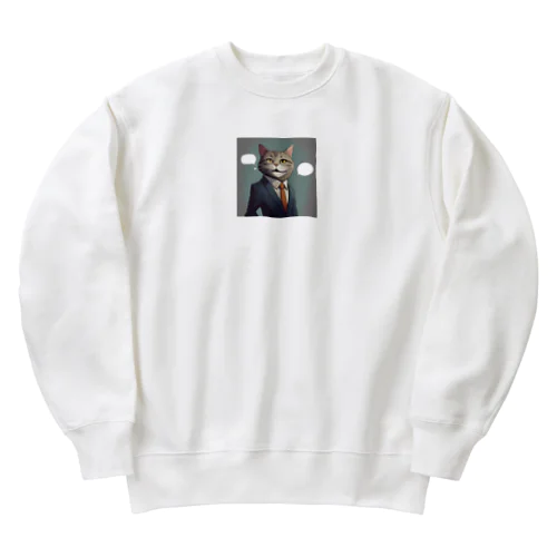 ネコ社長９代目 Heavyweight Crew Neck Sweatshirt