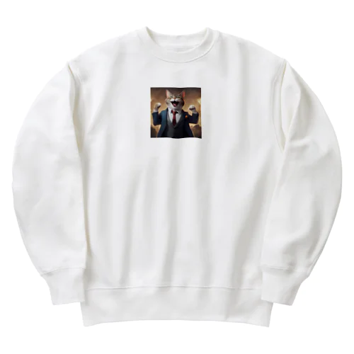 ネコ社長１０代目 Heavyweight Crew Neck Sweatshirt