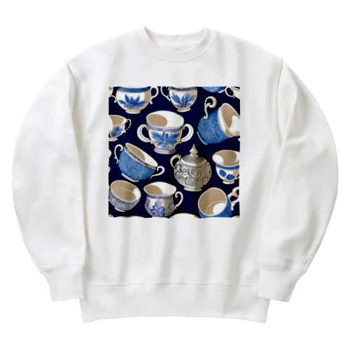 花の詩カップ(The Flower Poetry Cup) Heavyweight Crew Neck Sweatshirt