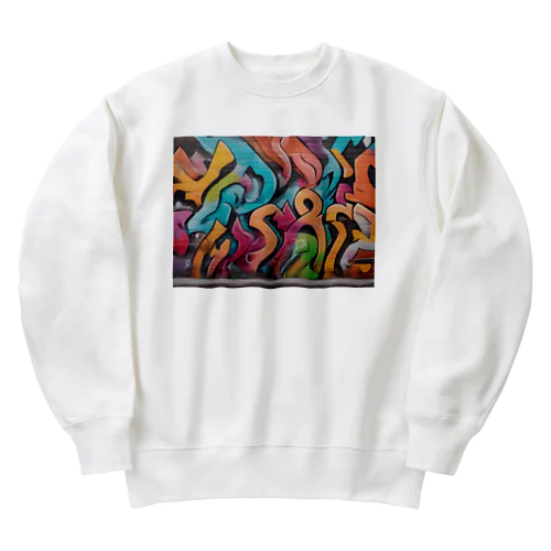 サイケデリックアート Heavyweight Crew Neck Sweatshirt