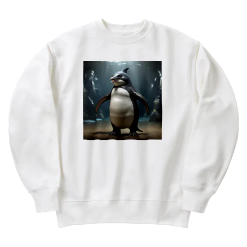 サメペンギン　パターンC Heavyweight Crew Neck Sweatshirt