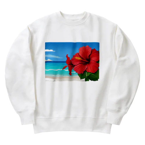 ハイビスカス　リゾート　🌺　🏝️ Heavyweight Crew Neck Sweatshirt