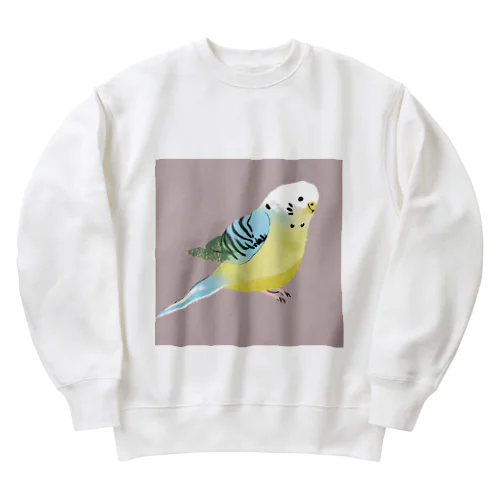 セキセイちゃん•レインボー Heavyweight Crew Neck Sweatshirt