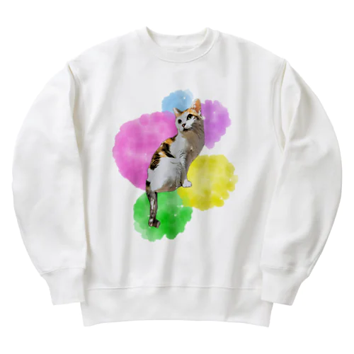 猫の恋 Heavyweight Crew Neck Sweatshirt