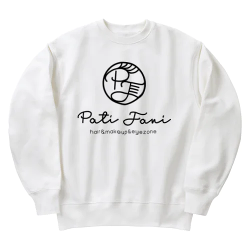 pati fani ロゴグッズ　縦バージョン Heavyweight Crew Neck Sweatshirt