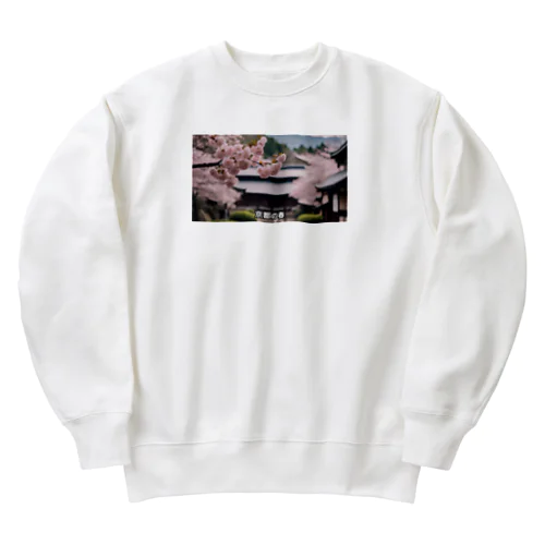 JAPAN SAKURA Heavyweight Crew Neck Sweatshirt