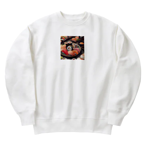 華やかな日本料理の世界へようこそ Heavyweight Crew Neck Sweatshirt