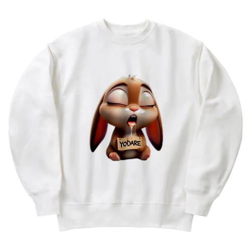 よだれうさぎのリリー Heavyweight Crew Neck Sweatshirt