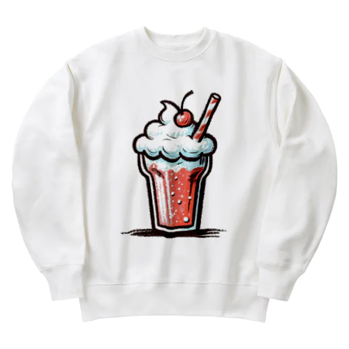 ソーダフロート（苺）_240222 Heavyweight Crew Neck Sweatshirt