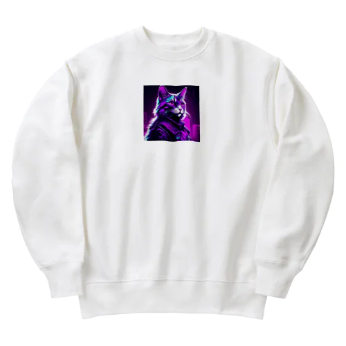 ROCKYCAT　ガラス越し Heavyweight Crew Neck Sweatshirt