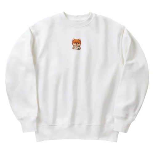 【ぽめちい】シリーズ （Thanks バージョン） Heavyweight Crew Neck Sweatshirt