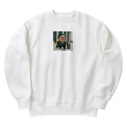 これから出張＠サラリーマン Heavyweight Crew Neck Sweatshirt