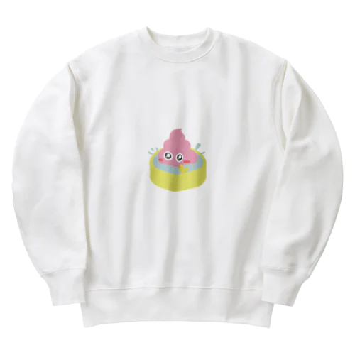 水浴びうんこちゃん！ Heavyweight Crew Neck Sweatshirt