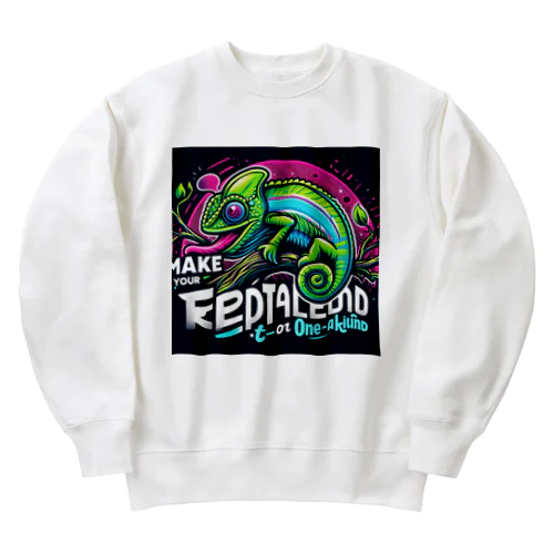 新種のカメレオン Heavyweight Crew Neck Sweatshirt