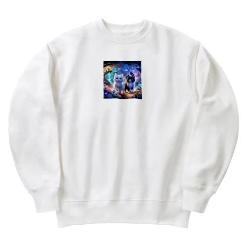 夢幻の森の小さな冒険者たち Heavyweight Crew Neck Sweatshirt