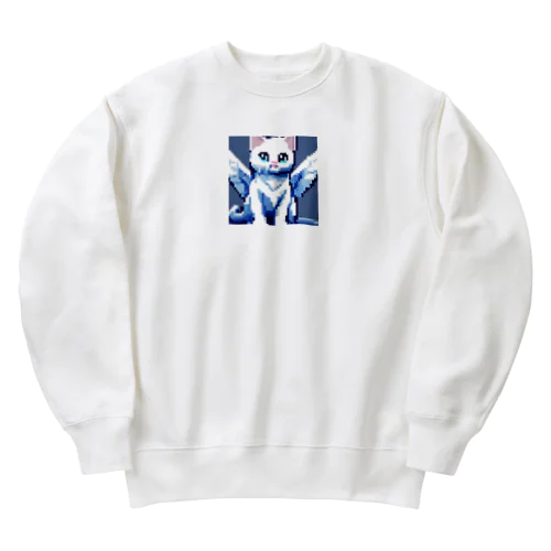 多分助けてくれるタイプの猫 Heavyweight Crew Neck Sweatshirt