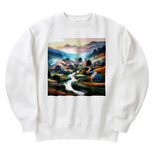 古き良き日本の情景 Heavyweight Crew Neck Sweatshirt