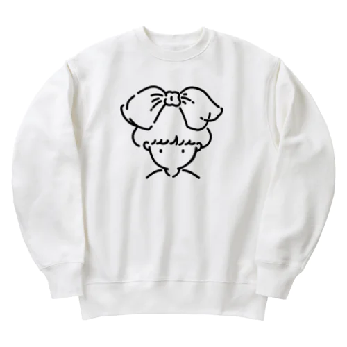 MONOCHROME RIBBON Heavyweight Crew Neck Sweatshirt