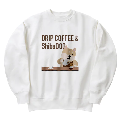 DRIP COFFEE & ShibaDOG Heavyweight Crew Neck Sweatshirt