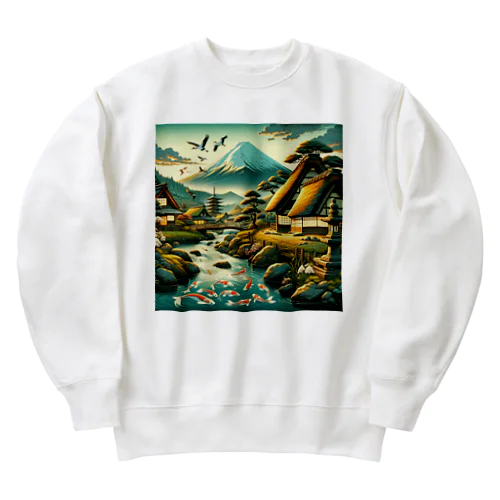 古き良き日本の風情 Heavyweight Crew Neck Sweatshirt