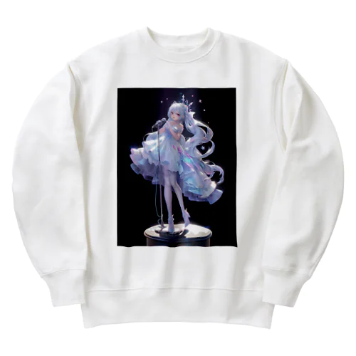 純白のアイドル Heavyweight Crew Neck Sweatshirt