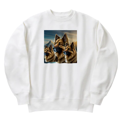 ジャーマンシェパード Heavyweight Crew Neck Sweatshirt