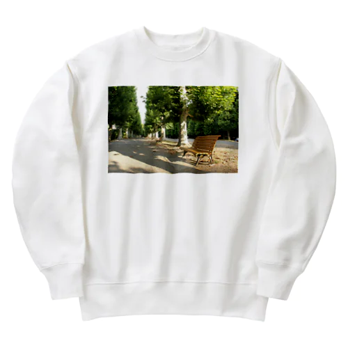 フレンチ風公園でゆっくり休憩しましょう Heavyweight Crew Neck Sweatshirt