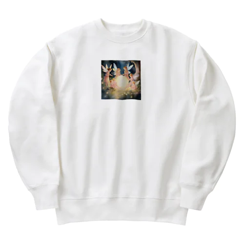 赤ちゃんを見守る妖精たち Heavyweight Crew Neck Sweatshirt