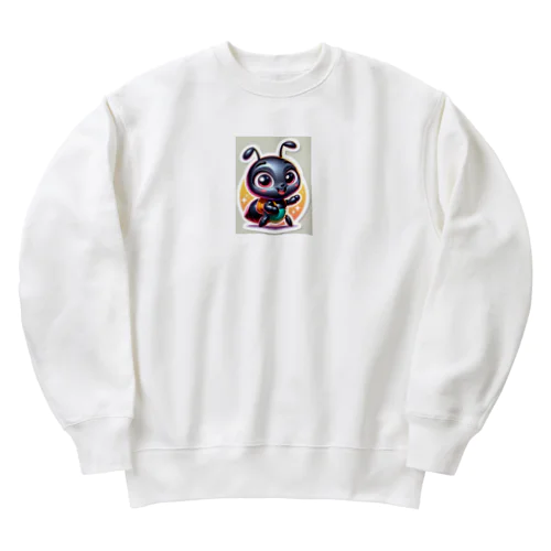 小さなアリが元気にあいさつ Heavyweight Crew Neck Sweatshirt