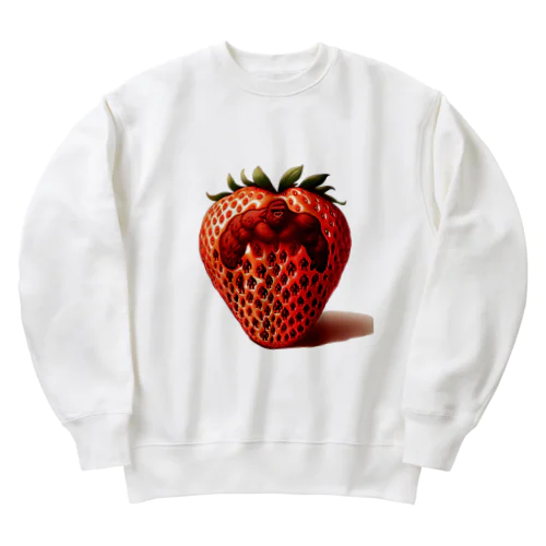 The Mighty Gorilla Strawberry  Heavyweight Crew Neck Sweatshirt