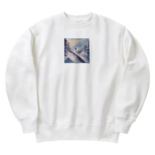 鮮やかなスノーボーダー Heavyweight Crew Neck Sweatshirt