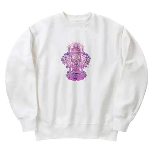 おまもり千手観音 Heavyweight Crew Neck Sweatshirt