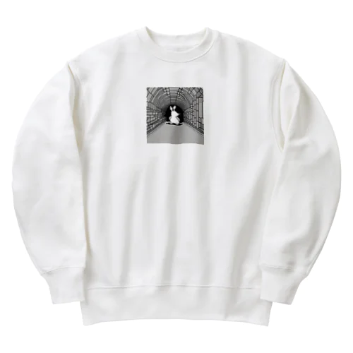 ウサギのイラストグッズ Heavyweight Crew Neck Sweatshirt