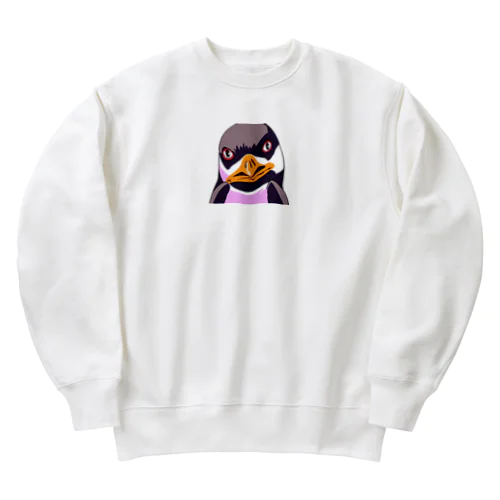 怒りのペンギン Heavyweight Crew Neck Sweatshirt