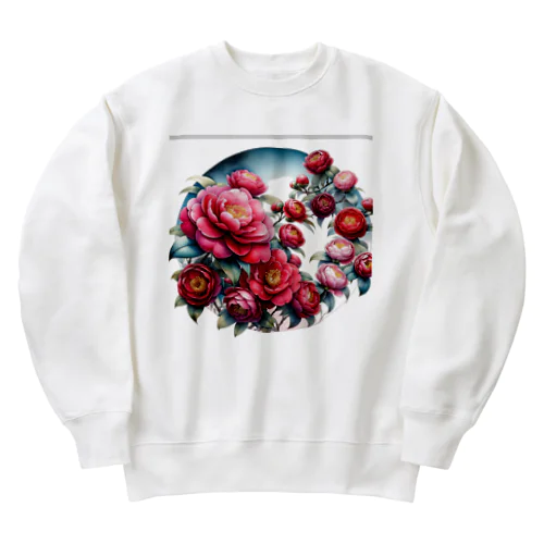 椿の宴 Heavyweight Crew Neck Sweatshirt