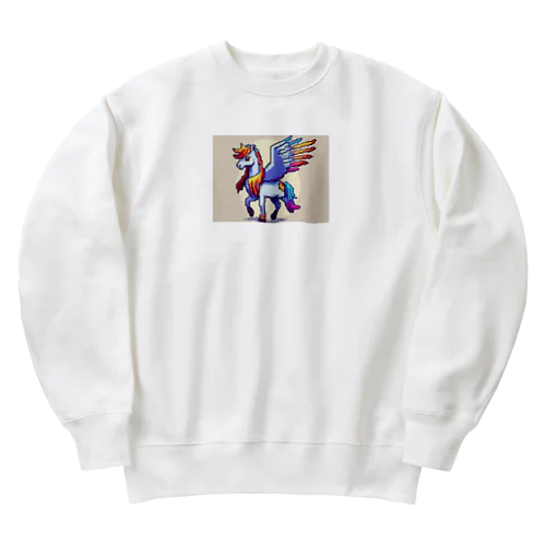 青色ペガサス Heavyweight Crew Neck Sweatshirt