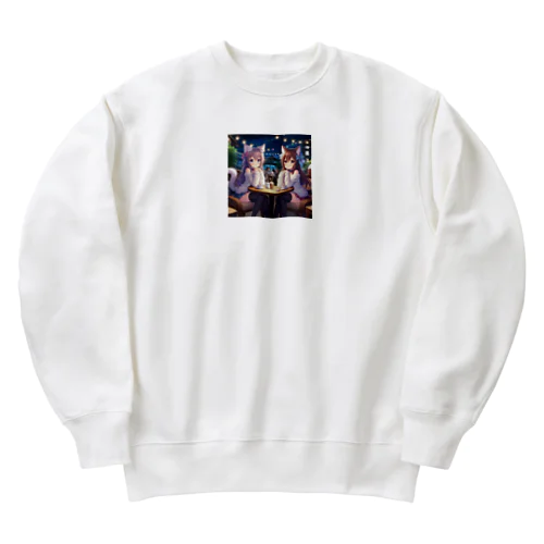 双子(*´﹃｀*) Heavyweight Crew Neck Sweatshirt