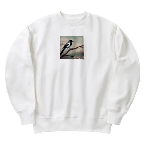 カササギ Heavyweight Crew Neck Sweatshirt