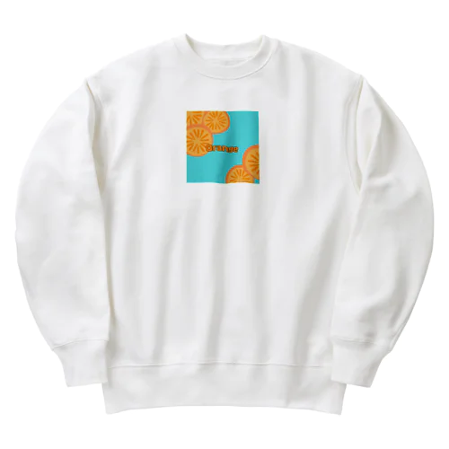 Orange🍊 Heavyweight Crew Neck Sweatshirt