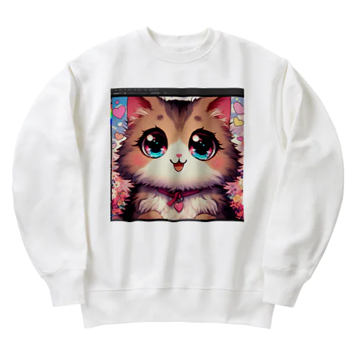 ねこニコばん Heavyweight Crew Neck Sweatshirt