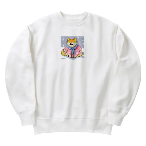 厚着しばいぬ Heavyweight Crew Neck Sweatshirt