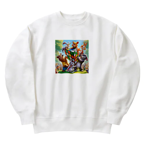 パズル・プレイタイム Heavyweight Crew Neck Sweatshirt