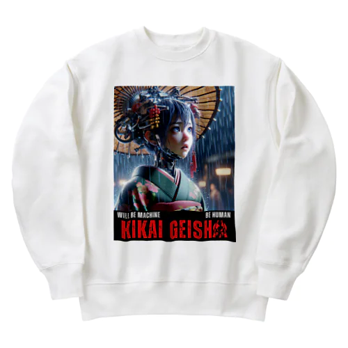 Cyber Punk Geisha Heavyweight Crew Neck Sweatshirt