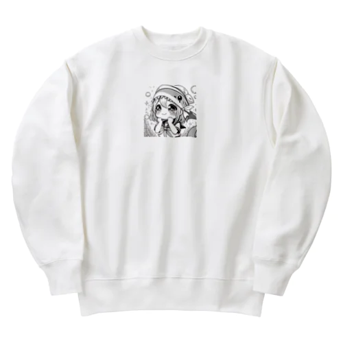 サメJKちゃん Heavyweight Crew Neck Sweatshirt