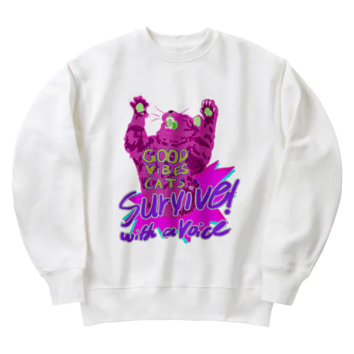 言いたいことがあるやつだけが生き残る Heavyweight Crew Neck Sweatshirt