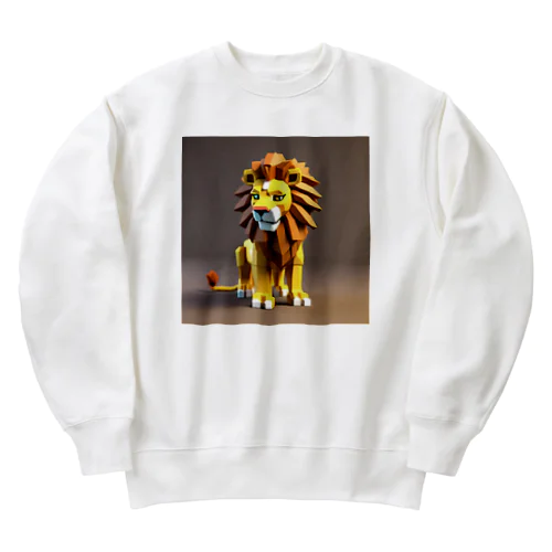 かっこいいライオンくん Heavyweight Crew Neck Sweatshirt