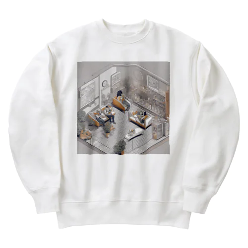 白い部屋　～リラックスタイム～ Heavyweight Crew Neck Sweatshirt