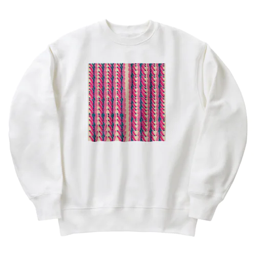 縞柄a Heavyweight Crew Neck Sweatshirt